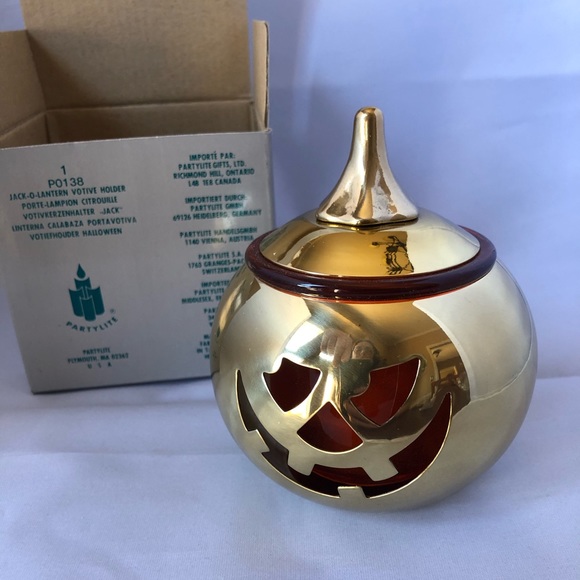 PartyLite Jack-O-Lantern candle holder (New)